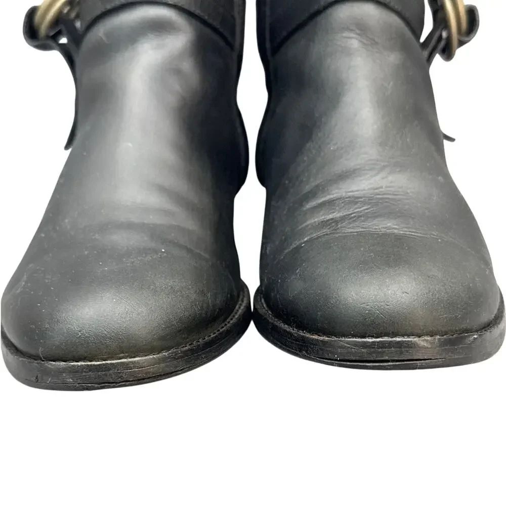 Cole Haan Air Liberty Black Nubuck Leather Tall Riding Boot Women 9.5B
